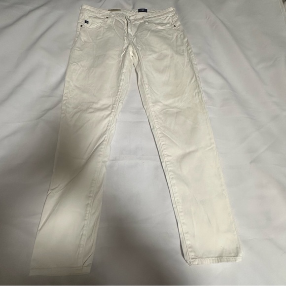 Adriano Goldschmied Women's jeans the Stevie ankle slim straight ankle White 28R - Picture 2 of 16